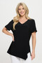 Hit Point V Neck Short Sleeve Top