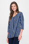 Hit V-Neck Band Top W/Vent​​​​