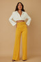 High Waist Pants With Buckle Belt​​