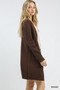 Umgee Button-Down Longline Sweater Cardigan with Front Pockets