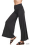Zenana Full Size Fold Over Waist Comfy Wide Leg Pants Plus Size