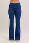 Judy Blue High Waist Flare Jeans with Front Patch Pockets