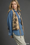 Umgee Mix Patterned Sherpa Tie-Front Vest