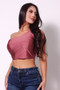 Sleeveless One Shoulder Bustier Crop Top​