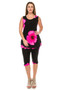 Plus Size Tank Capri Pant Set​​