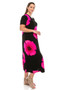 Plus Size Bns Print Long Dress
