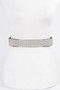 Rhinestone Metal Plate Elastic Belt​