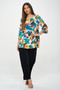 Hit Boat Neck 3/4 Sleeve Top.