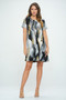 Plus Size Print Bns Missy Dress