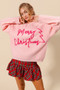 SO ME Merry Christmas Tinsel Lettering Sweater