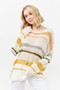 And The Why Abstract Striped Light Weight Loose Sweater