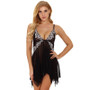 Women Lace Strap Patchwork Mesh Nightdress Sexy Lingerie