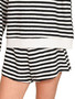 Zenana Striped Long Sleeve Top and Shorts Set