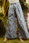 BiBi Floral Texture Wide Leg Jeans
