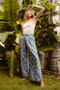 BiBi Floral Texture Wide Leg Jeans