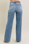 Judy Blue Full Size V - Front Baggy Jeans Plus Size