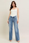 Judy Blue Full Size V - Front Baggy Jeans Plus Size