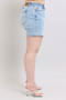 Judy Blue Full Size Mid Rise Washed Denim Shorts Plus Size