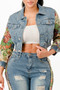 Tapestry Contrast Denim Set