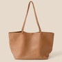Fame Soft Solid Color Tote Bag