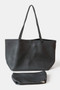 Fame Soft Solid Color Tote Bag