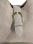 Fame Buckle Accent Faux Suede Hand Bag
