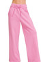 Zenana Fleece Exposed Seam Wide Leg Sweatpants