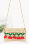 Faux Straw Cherry Clutch​