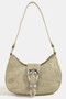 Fame Buckle Detail Hobo Shoulder Bag