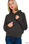 Zenana Drawstring Scuba Hoodie
