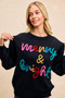 BiBi Tinsel Lettering Christmas Sweater