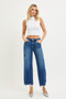 RISEN High Rise Crop Wide Leg Jeans