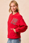 BiBi Christmas Theme Fleece Buttoned Top with Pockets