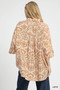Umgee Abstract Print Button-Up Oversized Shirt