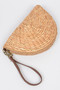 Half Circle Straw Clutch