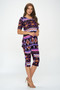 Matching Capri Pant Set In Plus Size​​​​​​​