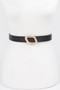 Faux Leather Metal Buckle Belt ​