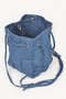Braided Denim Bucket Bag 