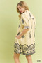 Umgee Paisley Mandala Print Babydoll Dress