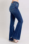 Judy Blue Full Size High Rise Flare Jeans with Pockets Plus Size