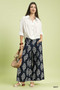 Umgee Abstract Print Wide Leg Pants