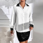 Top Women's French shirt Women's chiffon long sleeve Basics shirt