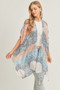 Allover Mixed Print Kimono