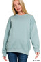 Zenana Fleece Round Neck Sweatshirts