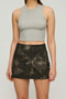 Mid Waist Mini Skirt