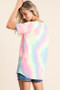 BiBi Tie Dye French Terry Print Top