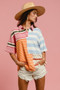BiBi Mix And Match Stripe Color Block Shirt