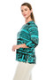 Merrow Quarter Sleeve Print Top