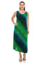Abstract Print Stretchy Maxi Dress