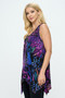 Abstract Print Side Drop Tank Tunic